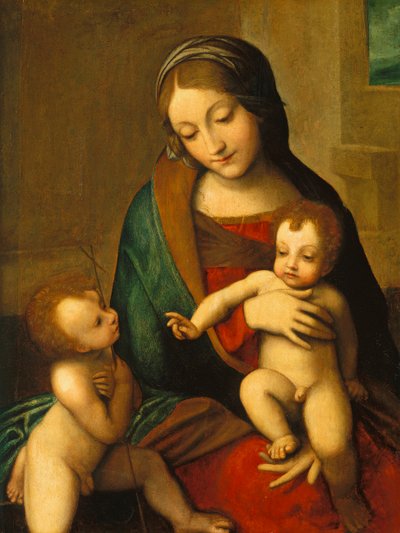 Madone et Enfant avec le petit Saint Jean - Antonio da Correggio